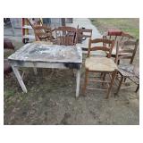 Barn kept furniture bar stools rocking chair