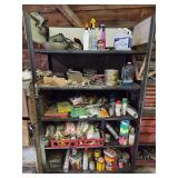 Coca-Cola display shelf and contents