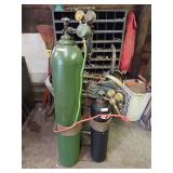 Oxygen acetylene tank  torch set
