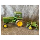 Ertl John Deere 4430 tractor cab tilling trailer