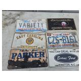 Assorted tags Evans Ford Highway Patrol