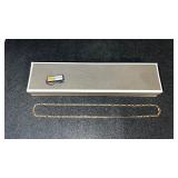 7.7 grams sterling silver, 1/15 gold