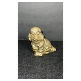 Vintage Mini Brass Dog Figurine