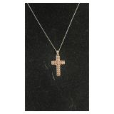 3.2 grams Sterling Silver Cross on Necklace