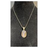 13.8 grams Sterling Silver Necklace w/ Charm