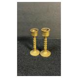 Vintage Mini Brass Candle Holders