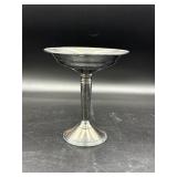 Sterling silver Crown weighted base compote