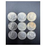 9 - 1776-1976 bicentennial Kennedy half dollar