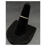 24k white gold wedding band 1.6 grams