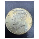 1967 Kennedy half dollar 40% silver