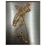 10k yellow gold necklace (needs new clasp) 1.2 g