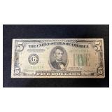 1934 A, Five Dollar Bill Federal Reserve Note