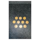 10 Wheat Pennies