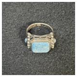 Vintage 8.6g Sterling Silver Ring w/ Stone