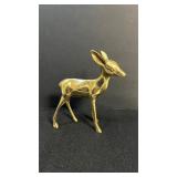 Vintage brass deer 6 inches