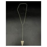 925 Sterling silver Y NECKLACE ADJUSTABLE