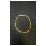 3.2g Sterling silver bracelet, Gold Tone