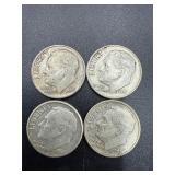1960-1963 Roosevelt dimes 90% silver