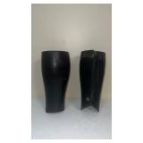 Vintage leather leg gaiters, military gaiters