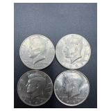 4- 1974-1990 Kennedy Half Dollars