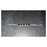 19 grams Sterling Silver Bracelet w/ Stones