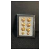 Vintage Royal Navy Buttons in case