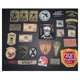 Military patch and morale patch lot
