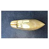 Vintage brass shoe ashtray