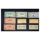 Vintage cigar certificates and coupons