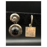 Sterling silver mismatched earrings