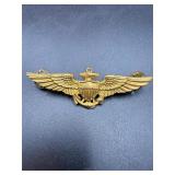 Vintage US Navy Pilot 1/20 10K GF Wings Pin