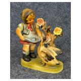 Japan Royal vintage girl with goose figure
