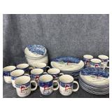 Thomson Pottery Winterland Blue dishes