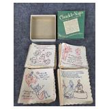 Illustrated chuckle napkins