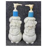 Vintage Avon pig lotion soap dispensers