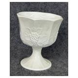 Vintage Indiana glass maple leaf compote