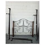 Queen size bed headboard footboard and rails