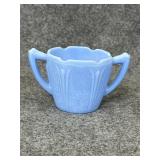 Vintage JEANETTE GLASS Blue Delphite Sugar Bowl