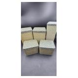 Vintage Set of storage cans made in NC.