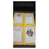 Four National Geographic magazines