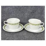 Corelle Spring Blossom cup & saucer sets