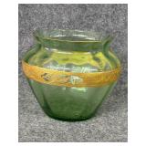 Vintage Art Nouveau or Art Deco glass vase