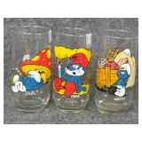 Vintage Smurf glasses papa lazy hefty