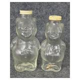 Snow Crest Beverages glass bear bottle bank 1950s?