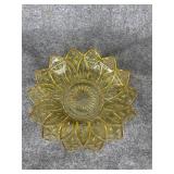 vintage Federal Glass Amber Sunflower/Petal