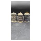 Set of 3 vtg canisters.