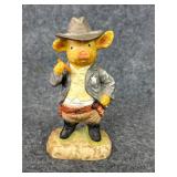 1980 Enesco Gunfight at the Pig Corral pig sheriff