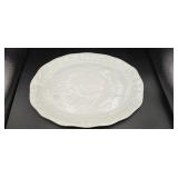Turkey platter of white ceramic