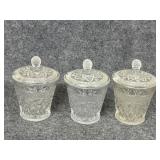 Imperial Glass Cape Cod Marmalade Jars