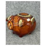 Vintage Hull Art Pottery 'Corky Pig' bank